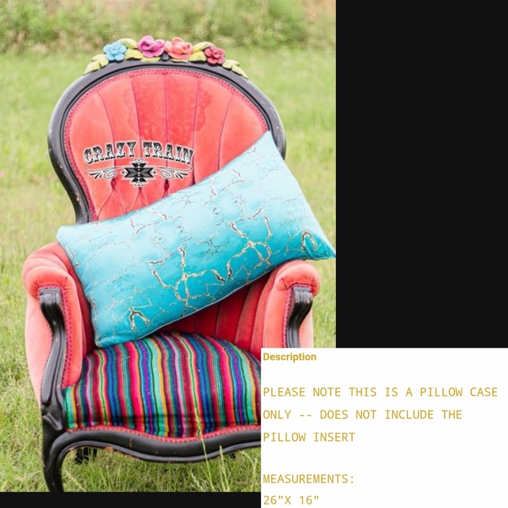 Turquoise Stone Pillow Case